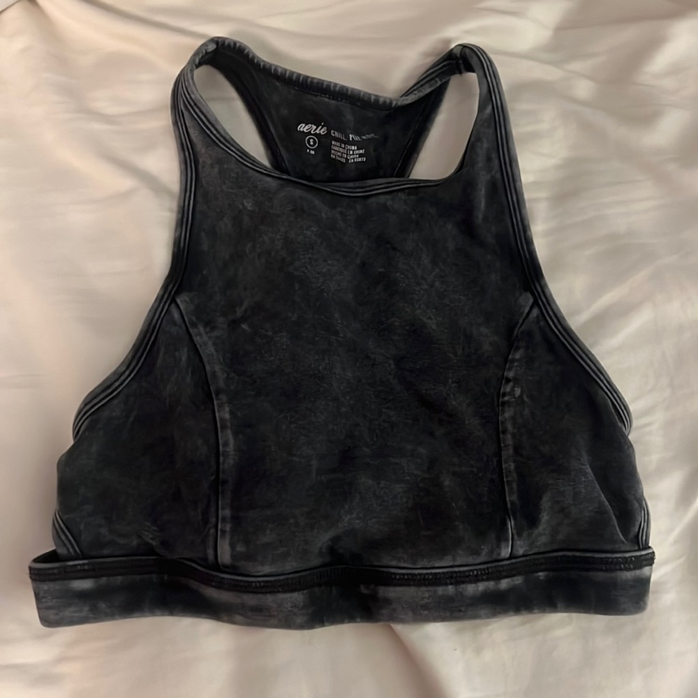 Aerie gray cropped tank